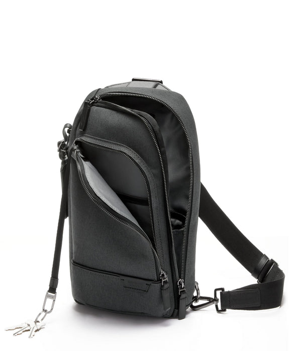 Tumi | Bags | Tumi Monett Sling Backpack Black With Patterns | Poshmark